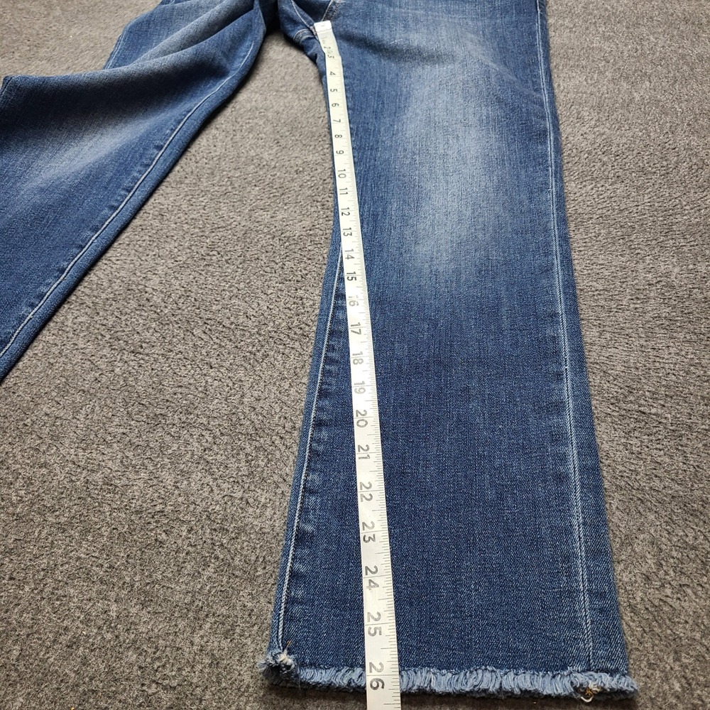 PRINCIPLE Denim Women's Optimist Jeans Blue Frayed Hem Size 30‎ - Picture 2 of 10
